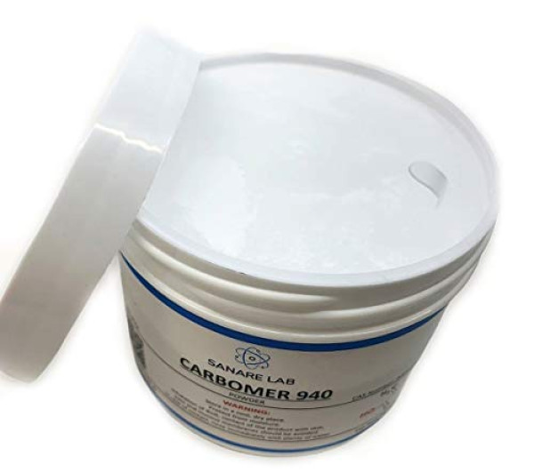 Carbomer 940 Carbopol Cosmetic Ingredient - Thickening Agent Formulation Gel Cream Lotion Carbopol Emulsify, 100g (3.5 oz)