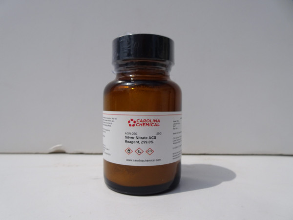 Silver Nitrate Crystals Powder ≥99%, 25 grams