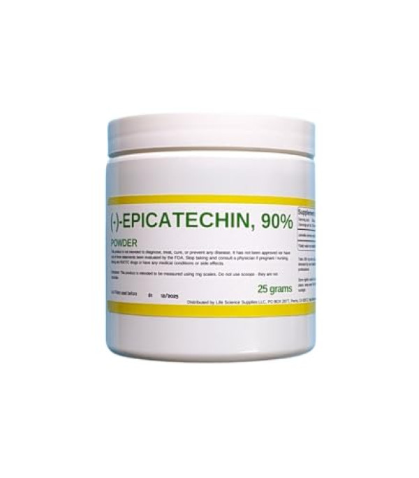 Epicatechin 90% Powder | 25 Grams | (-)-epicatechin