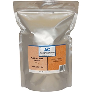 Red Iron Oxide, Fe2O3, 5 Lb