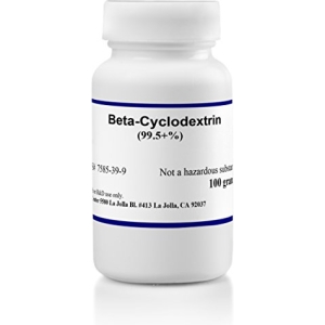 Beta-Cyclodextrin, High Purity, Research Grade Powder, 99.5% min., 100 gr
