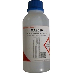 Milwaukee MA9010 pH 10.01 Calibration Buffer Solution, 220mL Bottle