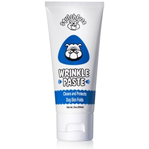 Squishface Wrinkle Paste - Cleans Wrinkles, Tear Stains and Tail Pockets - 2 Oz, Anti-Itch, Great for Bulldogs, Pugs and Frenchies