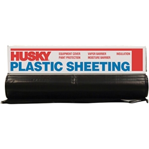 POLY AMERICA 410B 10-Feet X 100-Feet 4 Mil Black Plastic Sheeting