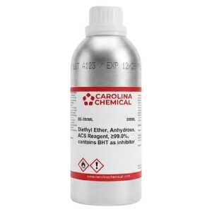 Diethyl Ether, Anhydrous, ≥99.0%, ACS Reagent Grade, 500mL