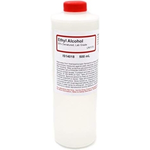 Laboratory-Grade Denatured Ethyl Alcohol, 95%, 500mL