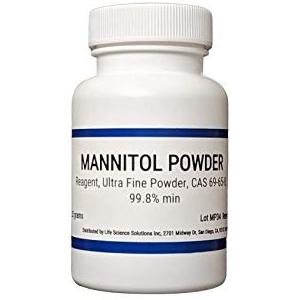 Mannitol Powder, 99%+, 25 Grams, CAS 69-65-8