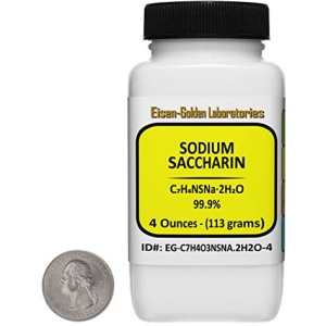 Sodium Saccharin [C7H4O3NSNa.2H2O] 99.9% USP Food Grade Crystals 4 Oz
