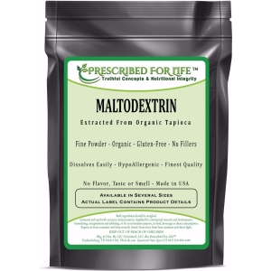 Maltodextrin - Pure Tapioca Quick Dissolving Natural Starch - ING: Organic Powder, 12 oz