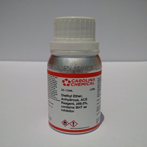 Diethyl Ether, Anhydrous, ACS Reagent, ≥99.0%, 125 ML Contains BHT as Inhibitor