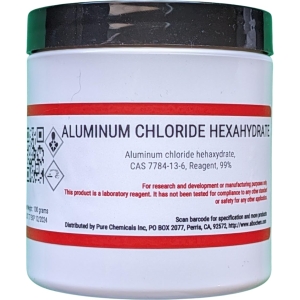 Aluminum Chloride hexahydrate, Reagent, 99%, 100 Grams