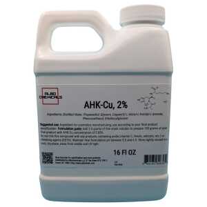 AHK-Cu 2%, 16 fl oz, Premium Copper Peptide Stock Liquid - Raw Cosmetic Ingredient