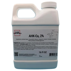 AHK-Cu 2%, 16 fl oz, Premium Copper Peptide Stock Liquid - Raw Cosmetic Ingredient