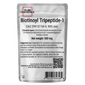 Biotinoyl Tripeptide-1 (Biotinyl-GHK) | CAS 299157-54-3 | 500 mg Raw Cosmetic Peptide
