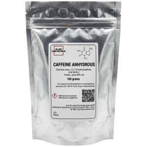 Caffeine Anhydrous, 100 grams