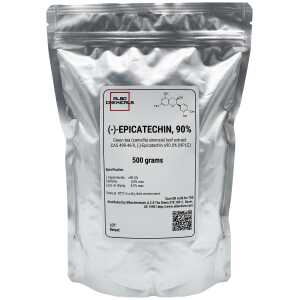 (-)-Epicatechin 90% (Camellia sinensis) | CAS 490-46-0 | Manufacturing Ingredient | 500 grams