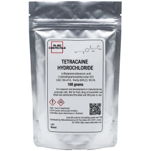 Tetracaine Hydrochloride | CAS 136-47-0 | 99.0% Purity (HPLC) | 100 grams