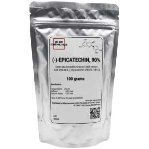 (-)-Epicatechin 90% (Camellia sinensis) | CAS 490-46-0 | Manufacturing Ingredient | 100 grams